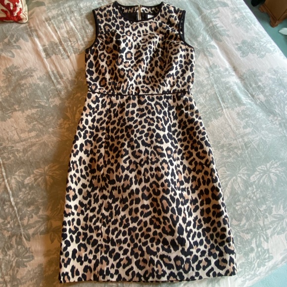 Kate Spade Cotton/Silk ‘Look For The Silver Lining’ Leopard Dress - Picture 7 of 15